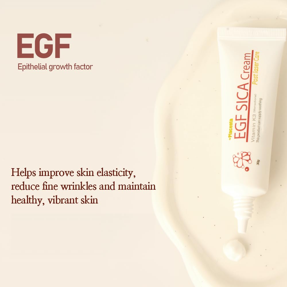 Placenta EGF SICA Cream1.05oz 30g. Bruise Cream. Improve Blush,dark cirles skin. After scar, acne treatment. nourishing.Elasticity.Vatality skin. KoreanCICA .