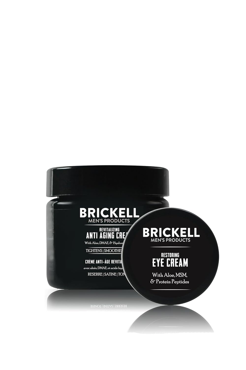 Brickell Men's Ultimate Anti-Aging Routine | Night Face Cream & Eye Cream for Wrinkles, Puffiness & Dark Circles - Hyaluronic Acid & Peptides