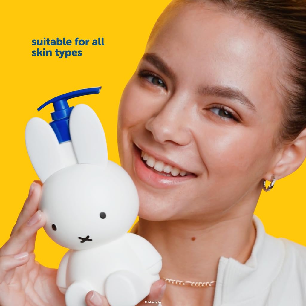 Miffy Flower Garden Shower Gel - Hydrating Body Wash with Hyaluronic Acid & Niacinamide | 340 mL