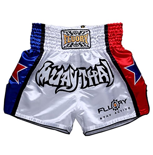 FLUORY Muay Thai Fight Shorts,MMA Shorts Clothing Training Cage Fighting Grappling Martial Arts Kickboxing Shorts Clothing