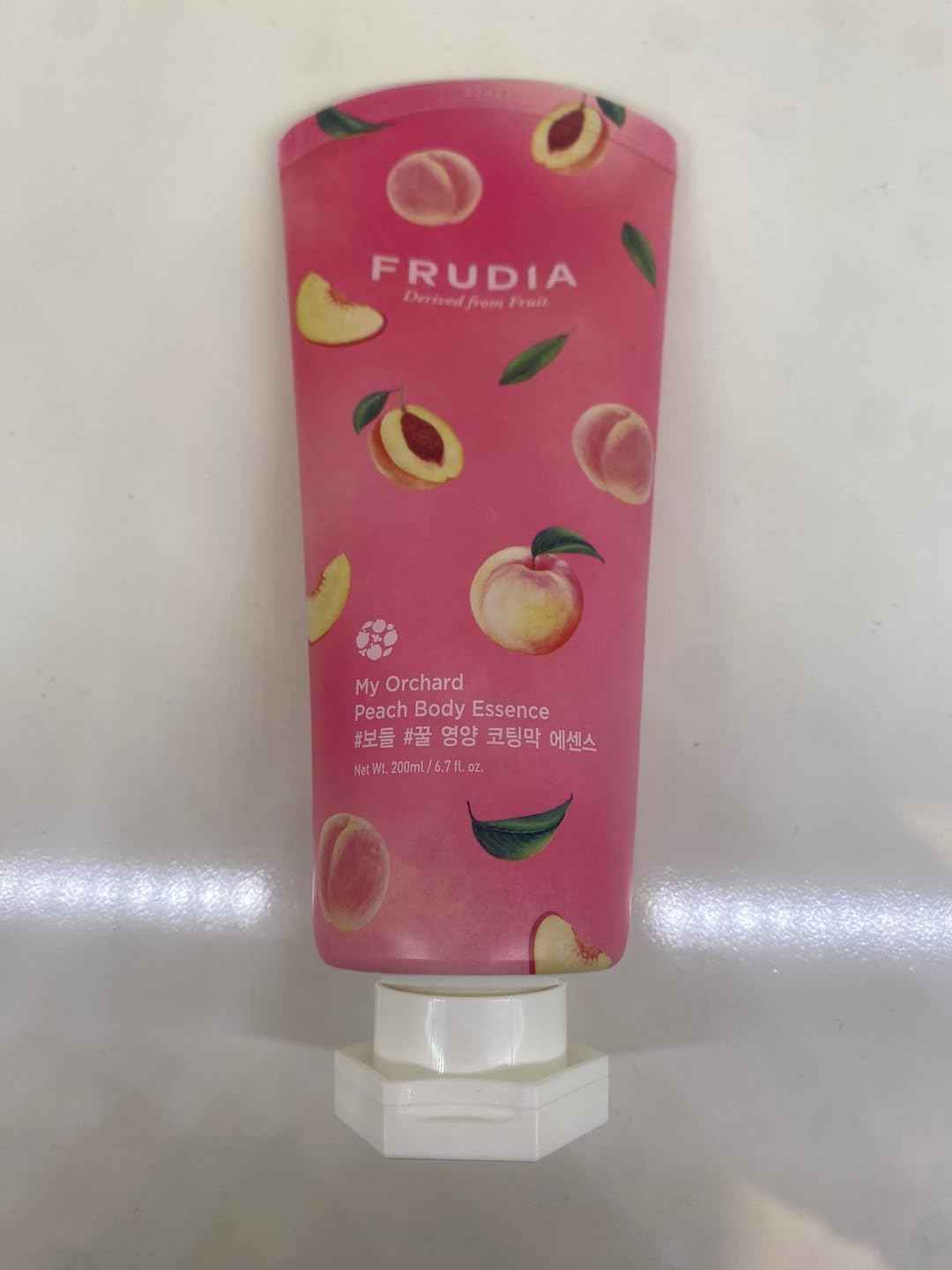 Frudia WELCOS My Orchard Peach Body Essence | Daily Moisturizing Lotion & Body Care Moisturizing Cream w/Fruit Extracts & Essential Oils | Body Moisturizer & Organic Body Lotion (6.76 Fl. Oz)
