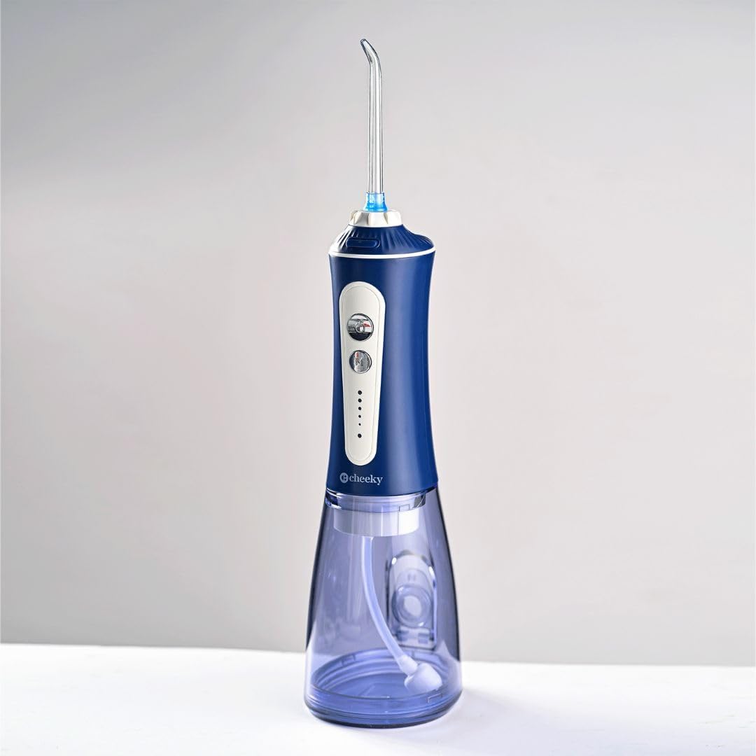 Cheeky Cordless Water Flosser - 5 Pressure Modes, 5 Floss Heads, 300 mL Tank | Deep Clean Teeth & Gums