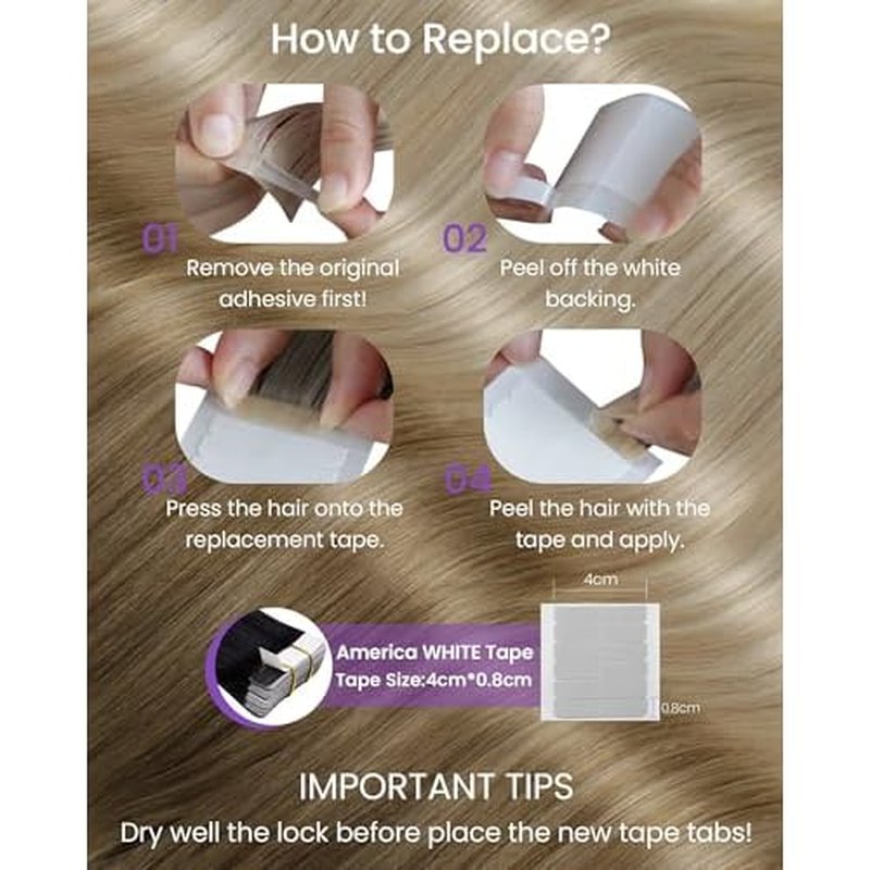 LaaVoo Tape in Hair Extensions Balayage Blonde Tape in Extensions Human Hair 100gTape in Extensions Balayage Brown to Ash Blonde Mix Platinum Blonde 16 Inch 40pcs