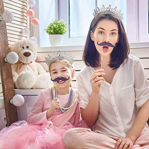 AOPRIE Tiaras and Crowns for Women Girls Guardian of Soldiers Crystal Hair Accessories for Wedding Prom Bridal Birthday Party Halloween Costume Christmas Gifts Princess Tiara for Little Girls, Silver