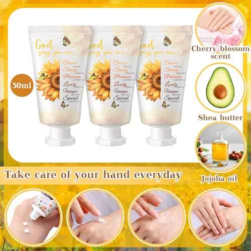 50 Pack Christian Hand Lotion Bulk Gifts for Women Christmas Stocking Stuffers Bible Mini Travel Hand Lotion for Women Church Appreciation(Rustic)