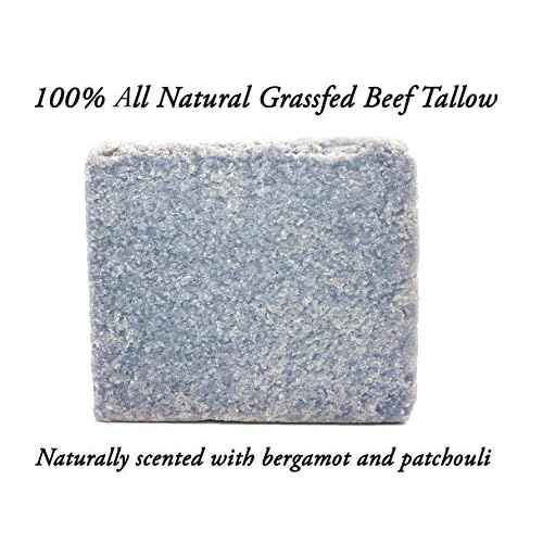 EST'D 2004 HC Meadow Bloom Tallow Bar Soap - Sea Salt & Patchouli 2 Pack - Made with All Natural 100% Grass Fed Tallow Handmade Soap Bar - Great for Face or Body Soap