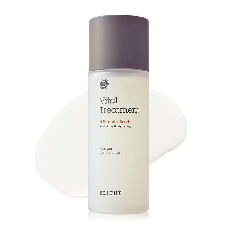 Blithe Vital Treatment 9 Essential Seeds Niacinamide Toner - Korean Skin Essence for Face, Clarifying Oily Skin Vitalizing & Dark Spots 5 Fl Oz