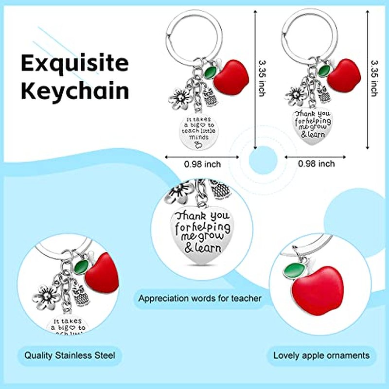 UAREHIBY 12 PCS Teacher Appreciation Gifts in Bulk,20 OZ Wine Tumbler Thank You Gifts for Women Men,Teacher Appreciation Week Gift with Keychain,Best End of Year Gift with Cosmetic Bag