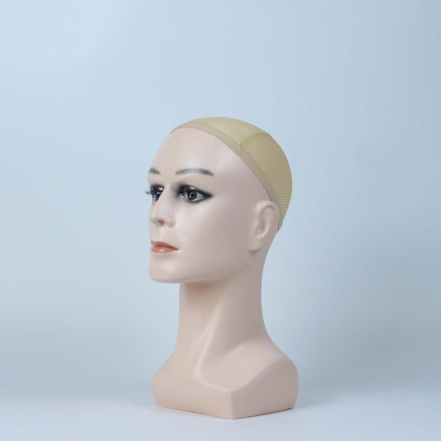 KIMUIMA Male Mannequin Head - Beige Tone, Intricate Facial Features for Wigs Holder, Photography Props, Retail Store Decor, Salon Styling Aid，Beauty Schools, Salon Training Tool