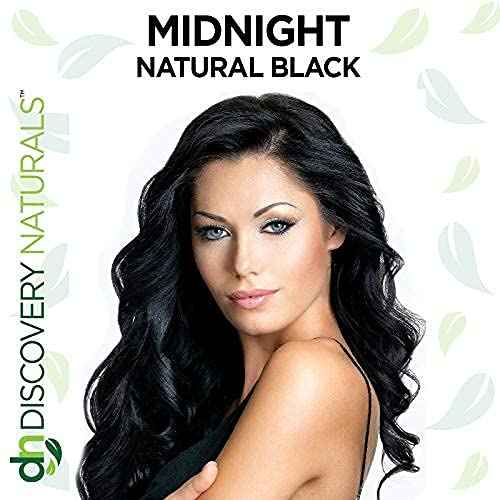 Black Henna Hair Color For All Kit | 100% All Natural Indigo Powder Hair Dye & Beard Dye (Midnight Natural Black) Organic, Herbal & Vegan Chemical & Cruelty Free Permanent Gray Coverage & Tinting