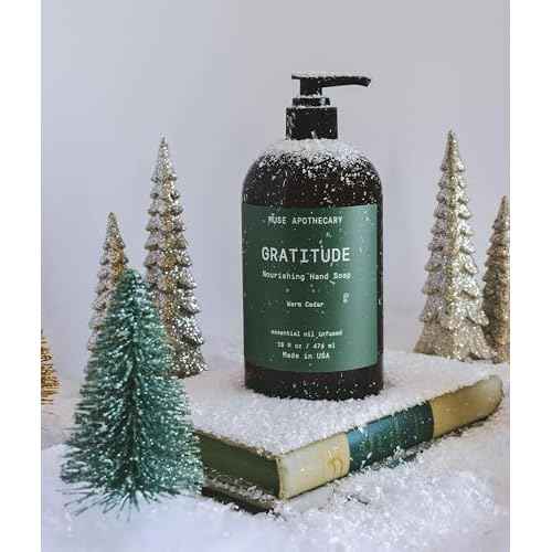 Muse Apothecary Hand Ritual - Botanical Collection - Aromatic and Nourishing Hand Soap, Infused with Natural Aromatherapy Essential Oils - 16 oz, Warm Cedar