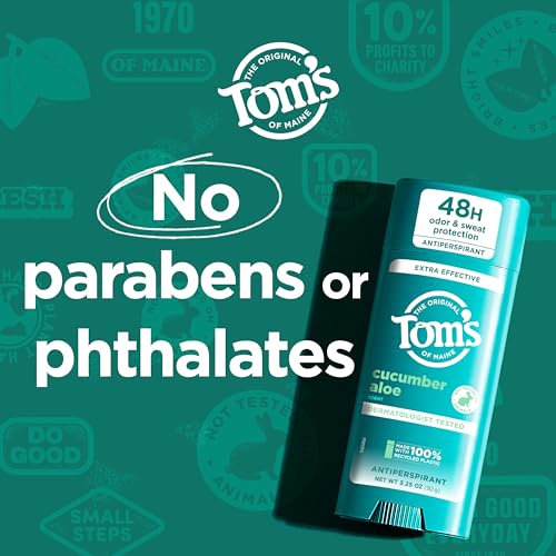 Tom¡¯s of Maine Cucumber Aloe Antiperspirant, For Women and Men, 3.25 oz