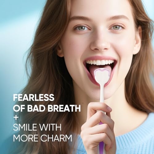 BodyAccel Tongue Cleaner Gel with Tongue Brush ? Fresh Breath Oral Care Kit ? Tongue Scraper Gel Set for Bad Breath Removal, Maintain Oral Health