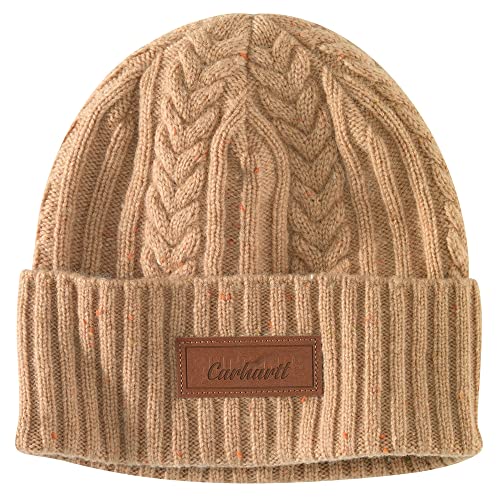 Carhartt Women's Rib Knit Fisherman Beanie, Camel NEP, OFA