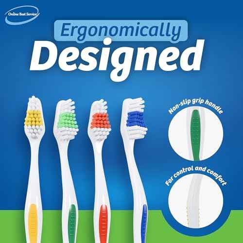 100 Pack Toothbrush Standard Classic Medium Soft Toothbrush Bulk Individually Wrapped