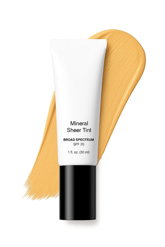 JOLIE. IMPECCABLE ME Mineral Sheer Tint SPF 20 – Tinted Moisturizer, Flawless Oil-Free Mineral-Based Foundation with Hydrating, Lightweight Coverage for Radiant Skin, (Cameo Glow)