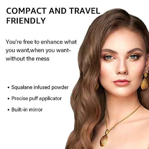 Instantly Hairline powder, Root touch up hair color for gray coverage, hair powder for women men bald spot loss and thin concealing£¨Dark Brown)