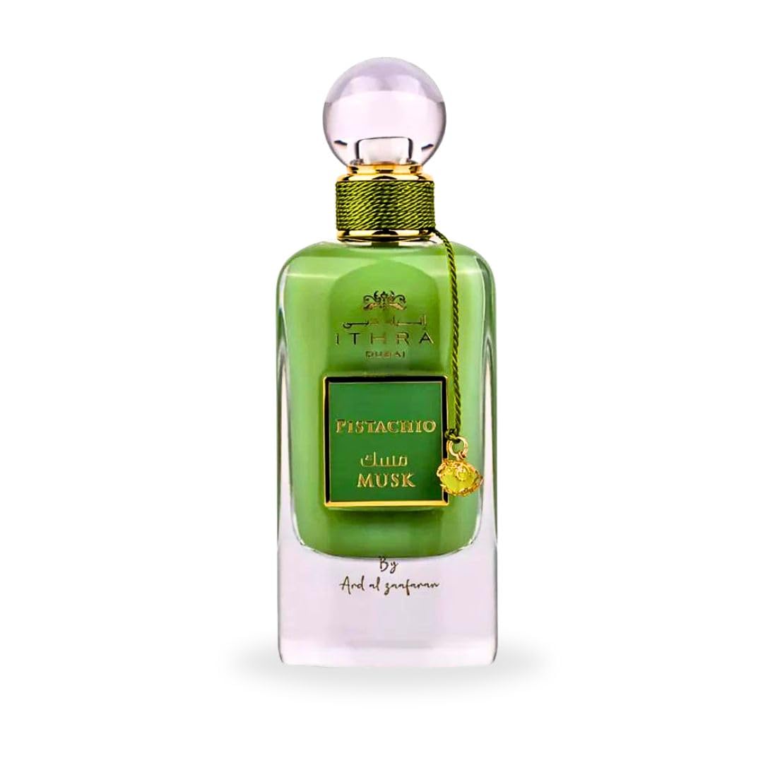 Pistachio Musk Eau de Parfum Spray - Ithra Dubai Collection 100ML (3.4 OZ) | Luxurious Fragrance
