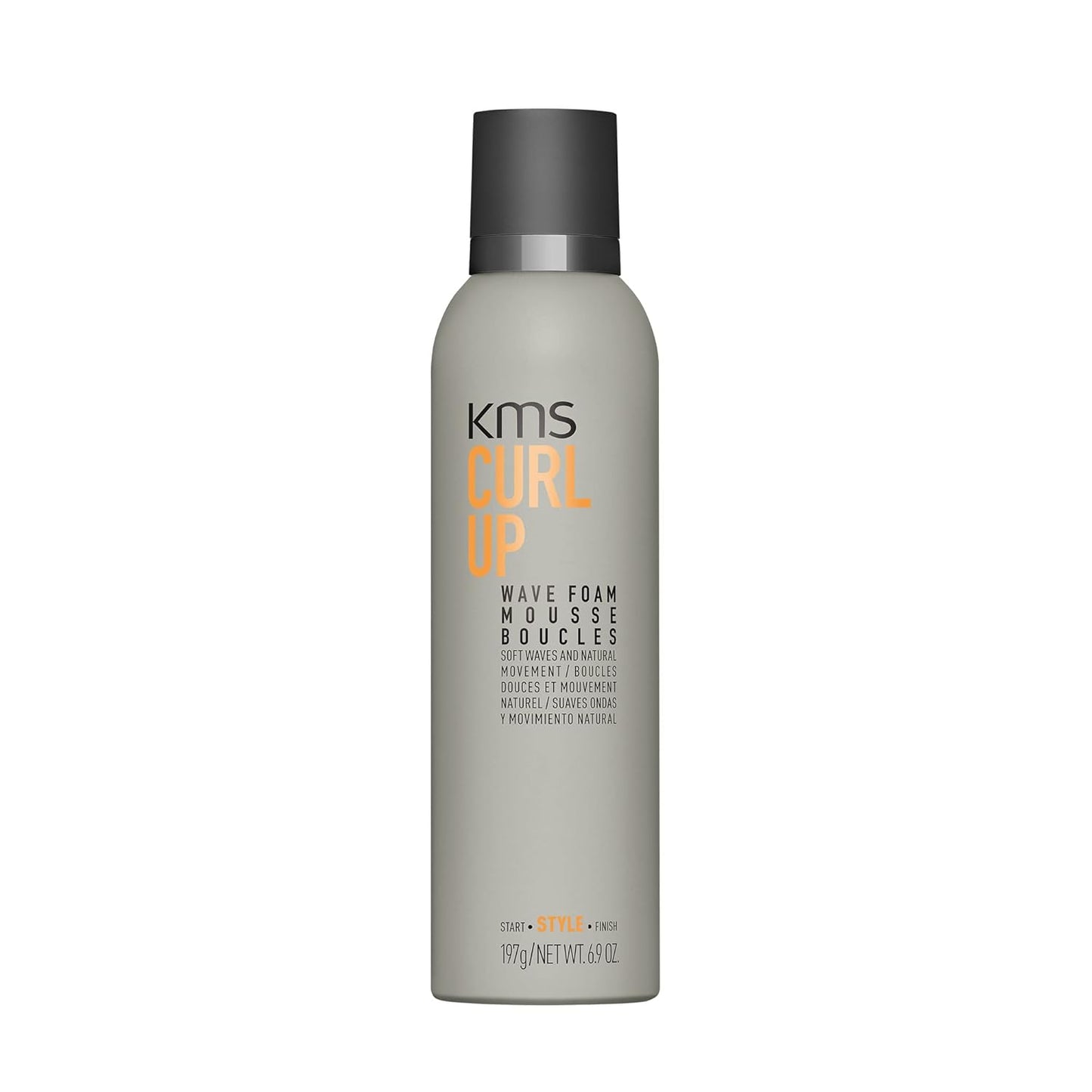 KMS CURLUP Curl Defining Wave Foam Mousse - 6.9 Oz | Lightweight, Frizz Control