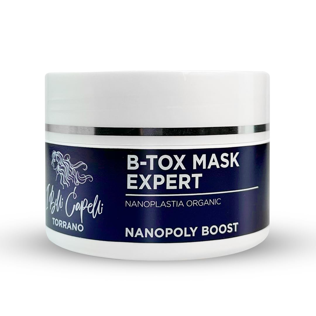 I Belli Capelli Torrano Hair B-tox Treatment, Nanoplastia Thermal Activated Mask for Dry Frizzy Hair, Formaldehyde Free - Results for up to 3 month - B-tox Capilar para el Cabello (250 ml/8.8 oz)