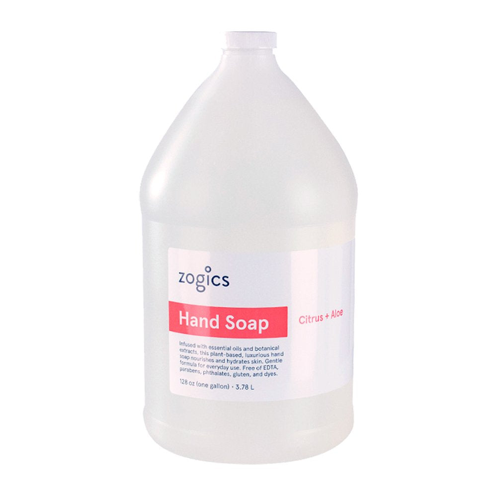 Zogics Hand Soap, Citrus and Aloe, 4 Gallon Case