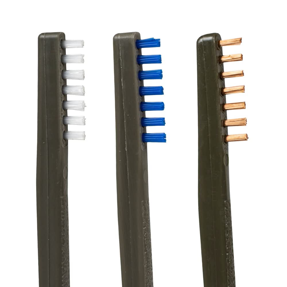 Otis Technology 3 Pack AP Brushes (Nylon/Blue Nylon/Bronze)