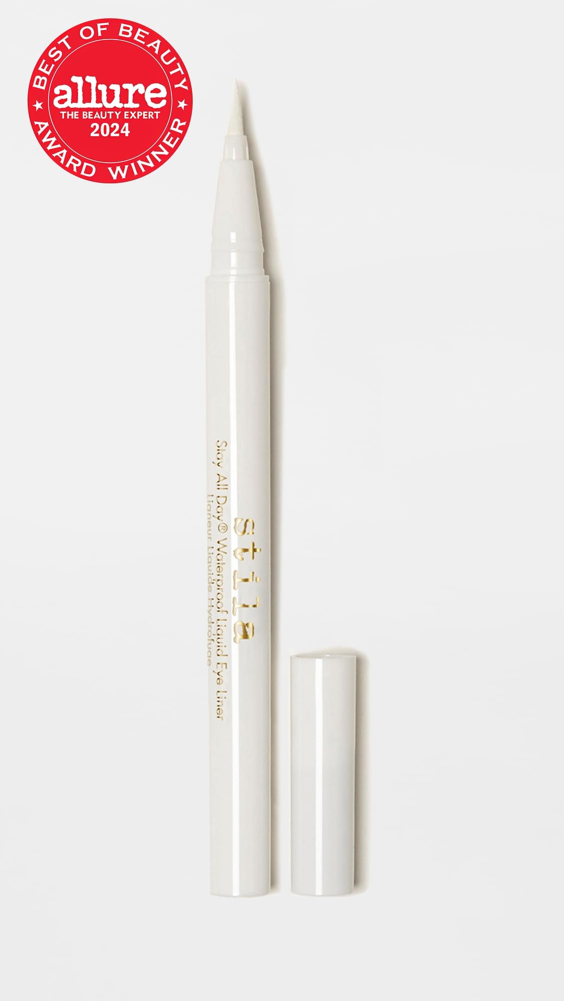 Stila Waterproof Liquid Eye Liner, Stay All Day Makeup with Fine Brush Tip Lasting Satin Finish, Smudge-Proof & Transfer-Resistant