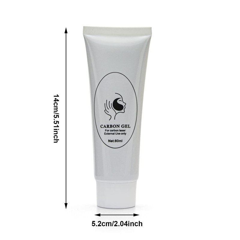 Elitzia Carbon Gel Peel Skin Care Rejuvenation Black Doll Facial Skin Deep Cleaning with Nano Activated Carbon for Laser Carbon Cream ETBDF80 80ml Pack of 2