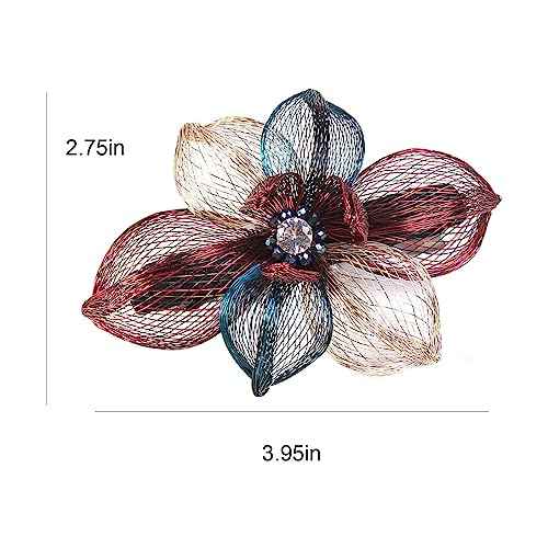 Copper Wire Metal Bow Hair clips-Hand-woven Barrettes hair accessories,hair barrettes for women thick hair