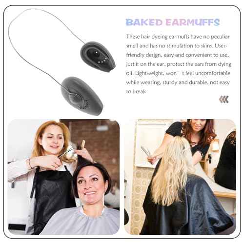 NOLITOY Silicone Ear Covers for Hair Dyeing Protective Ear Sleeves for Hair Salon and Home Use Prevent Heat and Water Damage Comfortable Fit