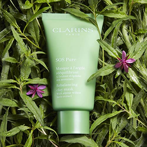 Clarins SOS Pure Rebalancing Clay Mask | Matte, Clean and More Beautiful Skin 10 Minutes After Application* | Purifies, Minimizes Shine and Visibly Tightens Pores | Oily To Combination Skin Types