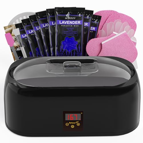 4000ml Paraffin Wax Machine for Hand and Feet - Professional Wax Warmer with 200W Thermal Core, LED Real-time Temp Control & 167¡ÆF Rapid Melting, Intense Hydration with Hand Wax Paraffin Bath