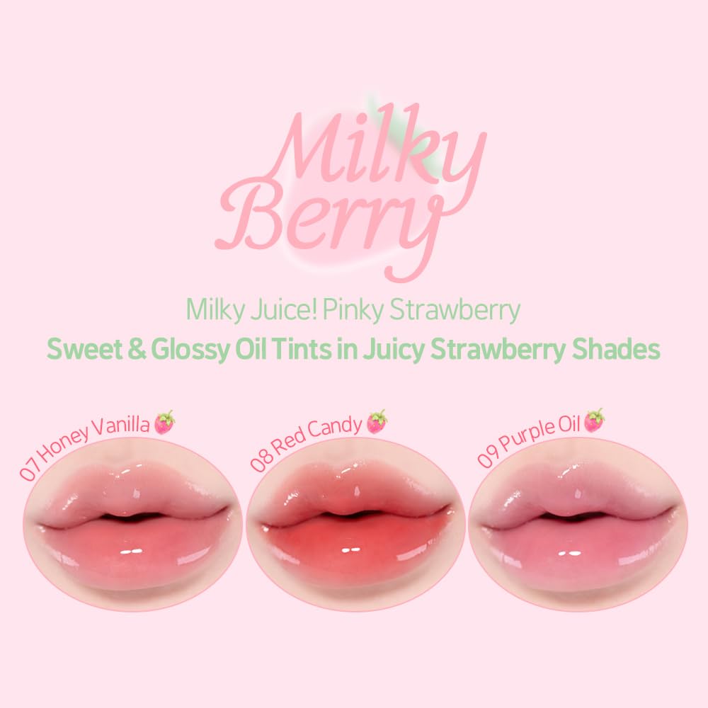 ETUDE Dear Darling Oil Tint #7 Honey Vanilla (0.14 fl.oz) | High Moisturizing and Strong Hydrating Lip Oil/Lip Gloss | Smooth and Moist Lips | Non-Sticky Lip Oil Tint For Dry Lips | Korean Makeup