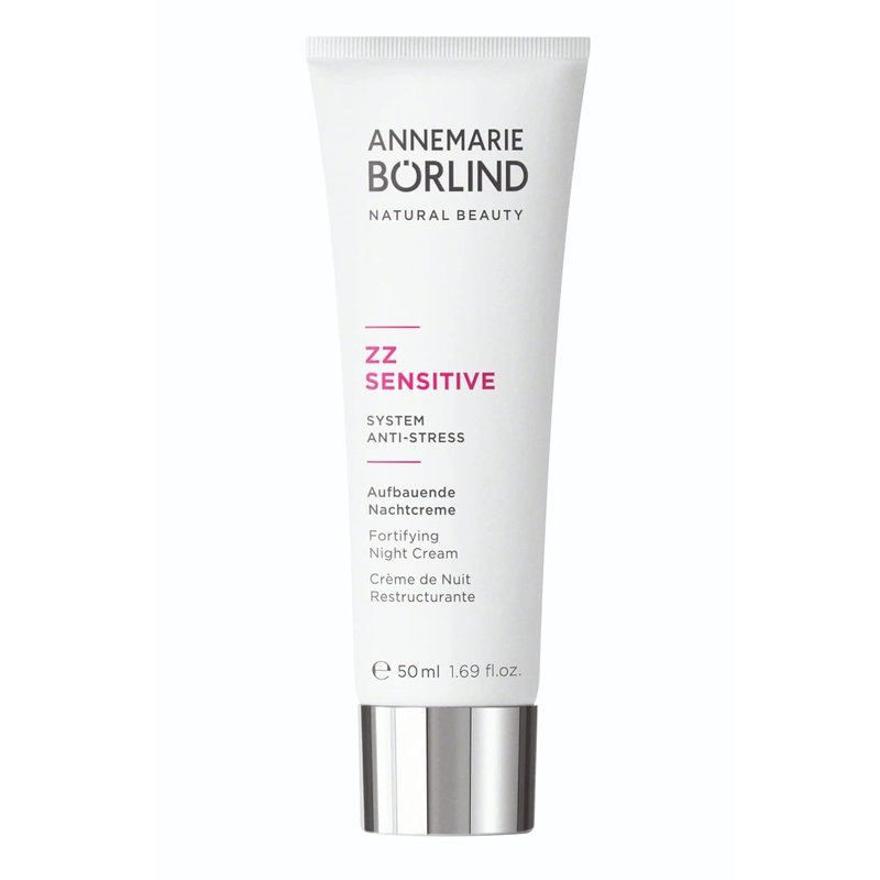 ANNEMARIE BÖRLIND – ZZ SENSITIVE Fortifying Night Cream – Natural Facial Moisturizer with Vitamin C + E and Golden Orchid Extract for Sensitive and Damaged Skin – Step 4 of 5-1.69 Oz.