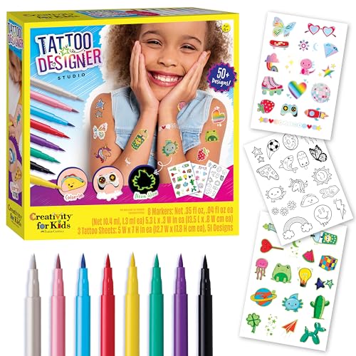 Creativity for Kids Tattoo Designer Studio: Create 50+ DIY Temporary Tattoos, Toys and Gifts for Girls and Boys, Arts and Crafts Activities for Kids (Ages 6+)