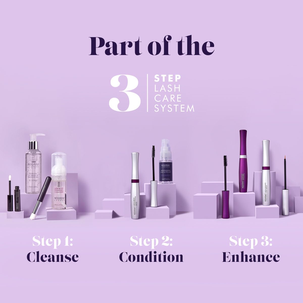 Nouveau Lashes Lash & Brow Conditioning Serum, Suitable for Use on Lash Extensions, Contains Powerful Antioxidants and Multi Vitamin Complex, Vegan, 8 ml