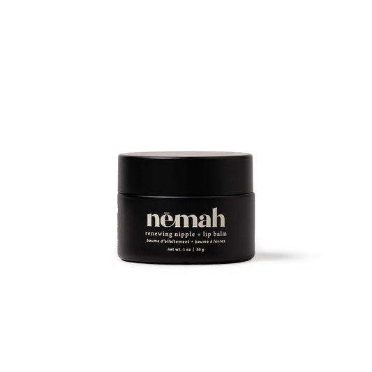 Nemah Nipple Cream, Nipple Cream For Breastfeeding, 2 In 1 Nursing Balm And Lip Balm, Non-Greasy Balm With Calendula Jojoba Mango For Dry Skin, Postpartum Essentials, Vegan and Cruelty-Free, 1 Oz