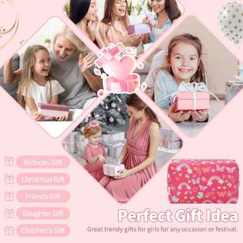 Small Travel Makeup Bag, Birthday Gifts for for Girls 4 5 6 7 8 9 10 11 12 13 14 15 16 Years Old, Cute Cosmetic Bag Make Up Pouch Organizer Toiletry Bag, Gift Trendy Stuff for Teen Teen Girl Friend