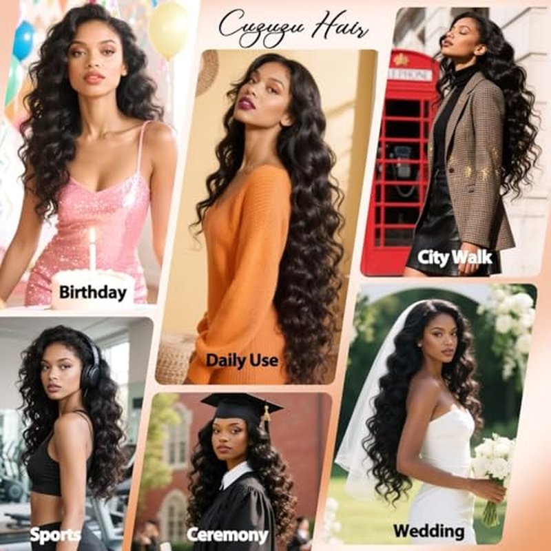 12A Human Hair Bundles 12 14 16 18 Inch Body Wave Bundles Human Hair 100% Unprocessed Brazilian Virgin Organique Quick Weave 4 Bundle for Women Wet and Wavy Human Hair Extensions Natural Black