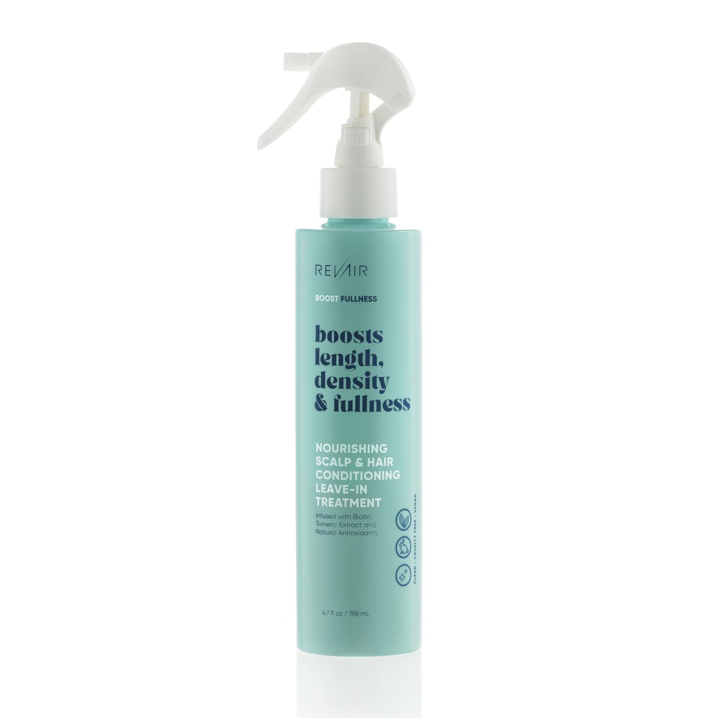 REVAIR Nourishing Scalp & Hair Conditioning Leave-In Treatment - Deep Conditioning Leave In Conditioner Spray - Volumizing Leave In Conditioner for Dry Damaged Hair - Vegan & Cruelty-Free (6.7 Fl Oz)