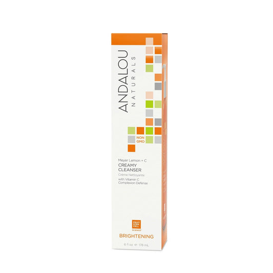 Andalou Naturals Meyer Creamy Cleanser, Lemon 6 oz (Pack of 3)