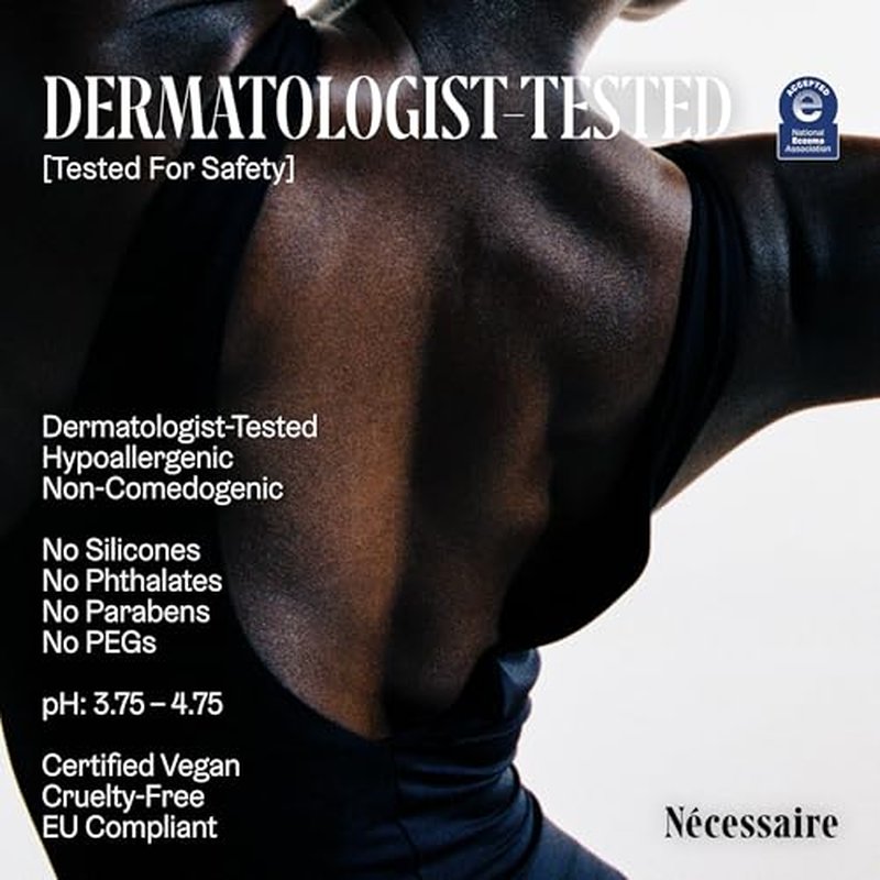 N?cessaire The Body Serum - Hydrating Serum With Hyaluronic Acid, Niacinamide + Ceramides. Dermatologist-Tested. Hypoallergenic. Approved By The National Eczema Association. 150 ml / 5.1 fl oz.