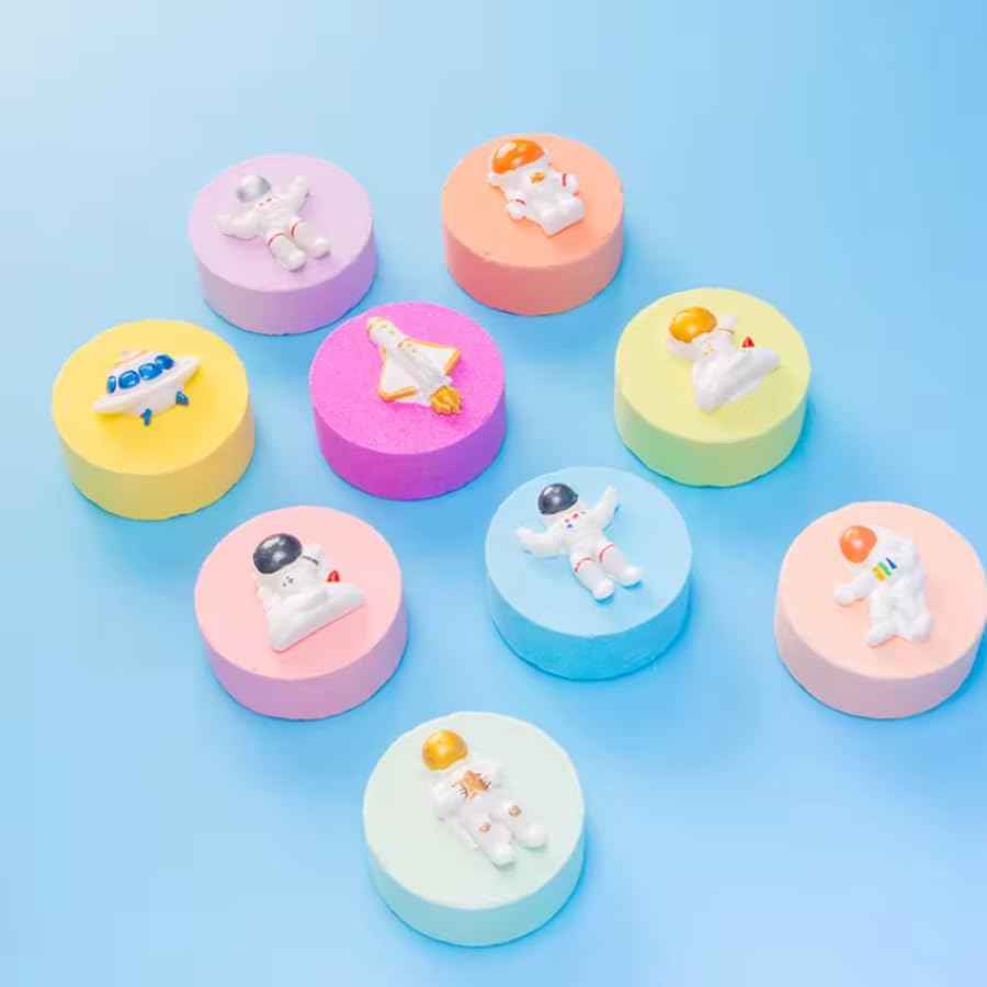 Leiky Life Princess Bath Bombs Luxury Fizzy Organic Natural Bath Bomb Gift Set Bubbling (Space), 1 Count (Pack of 9)