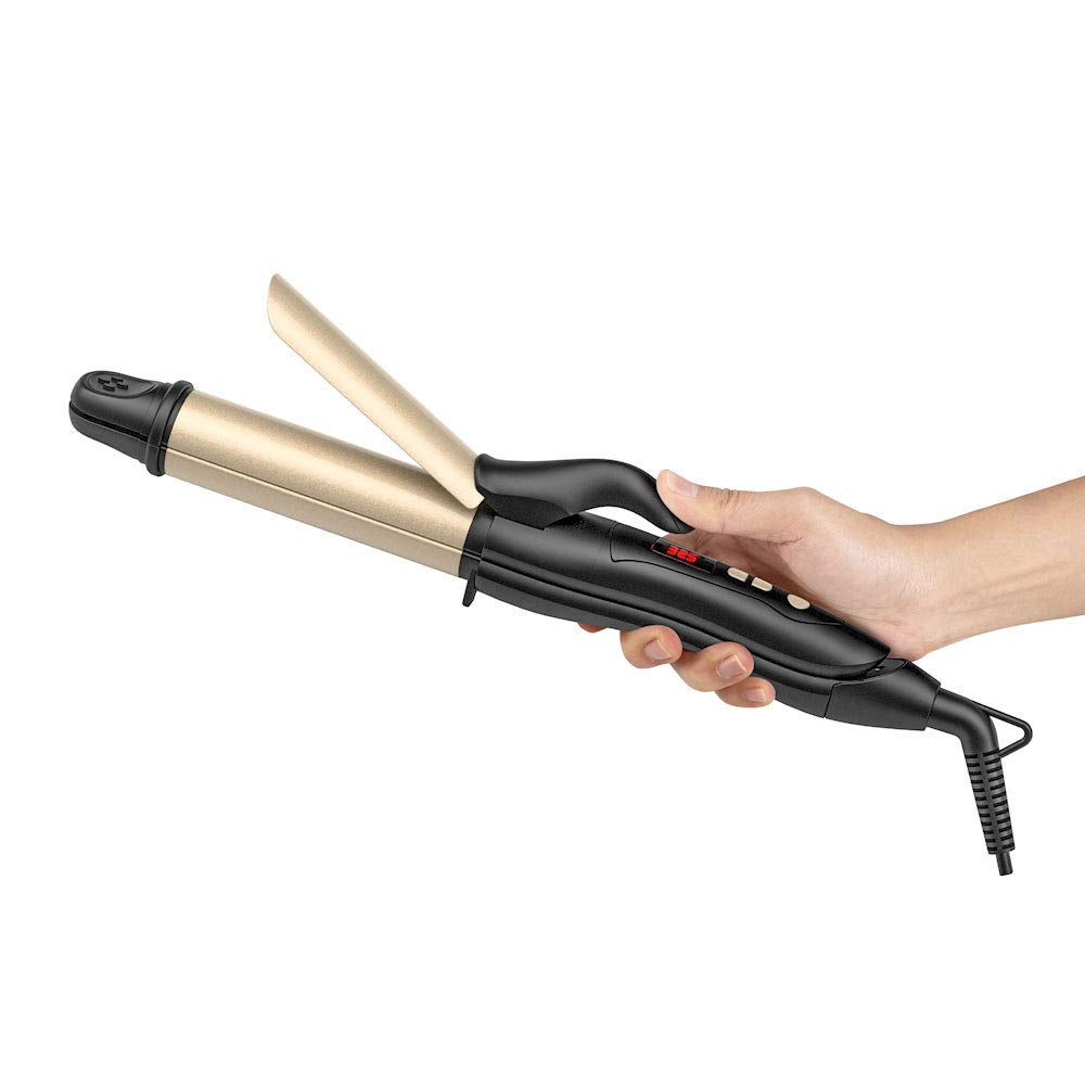 Berta 2 in 1 Hair Iron Professional Hair Straightener& Curler Iron, Ceramic 1.25 Inch Curling Iron, 275-425℉ Adjustable Temperature, Dual Voltage