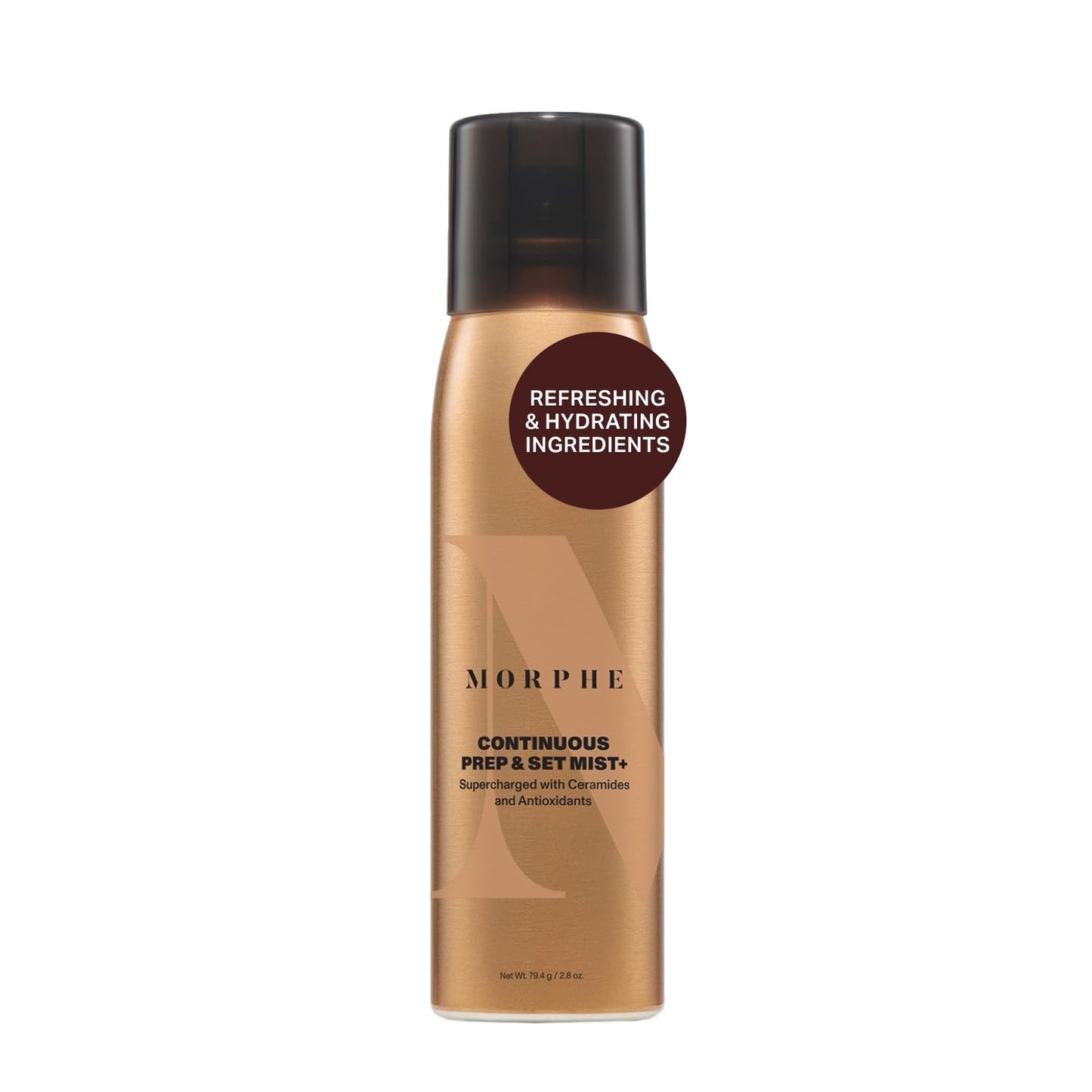 Morphe Continuous Prep & Set Setting Spray - Hydrating Makeup & Skin Prep Spray with Ceramides | 2.8 oz