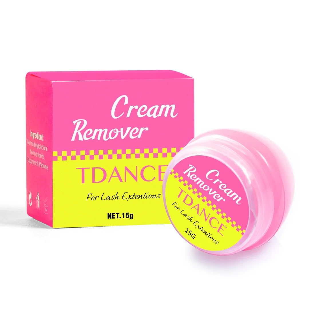 Cream Lash Remover for Eyelash Extensions - Low Irritation Formula for Sensitive Skin | 15g Professional Use