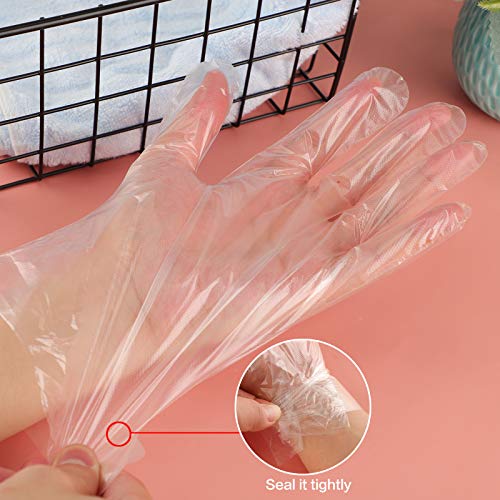 100pcs Paraffin Wax Bath Liners for Hand, Niubow Plastic Thermal Therabath Glove, Hot Wax Therapy Mitten Bags Covers for Heated Mitts Treatment