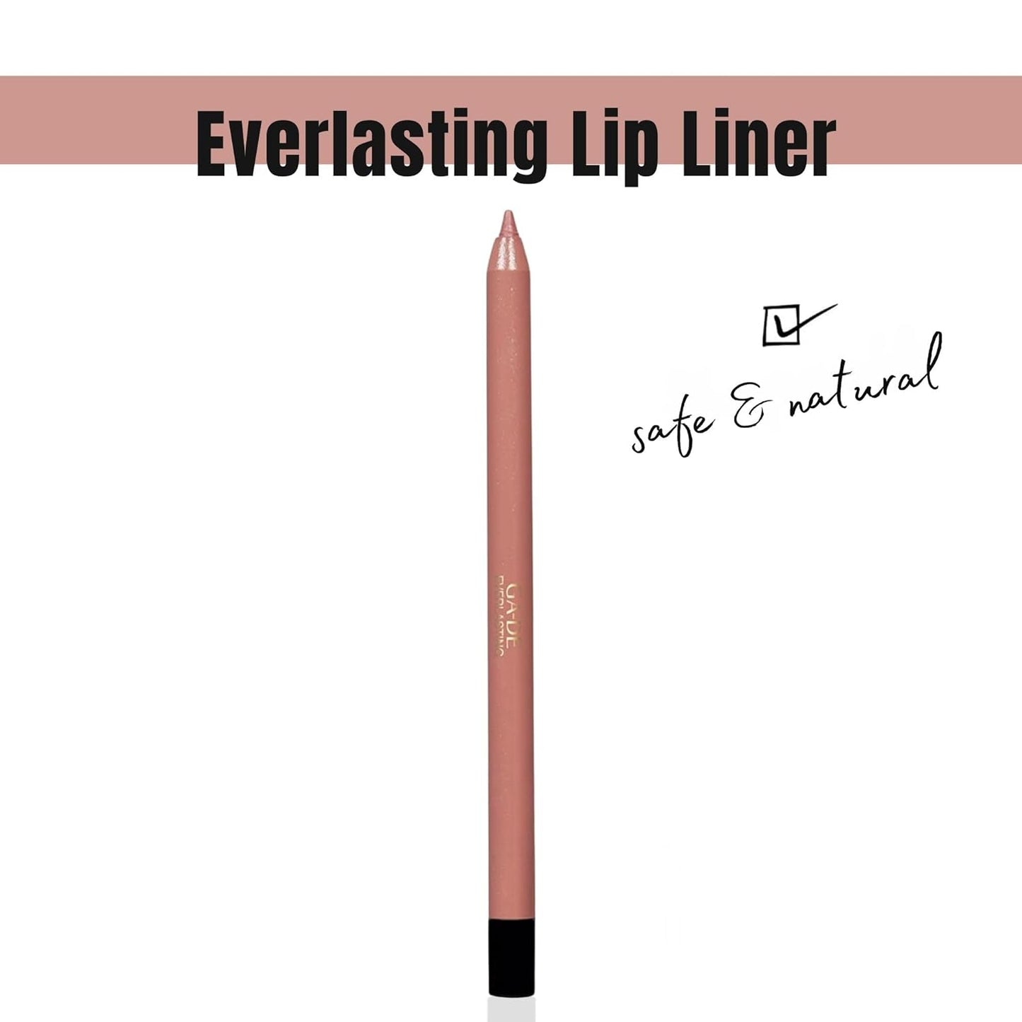 Everlasting Lip Liner - Automatic Retractable Pencil | Smudge-Resistant, Enriched with Vitamin E - 0.01 oz