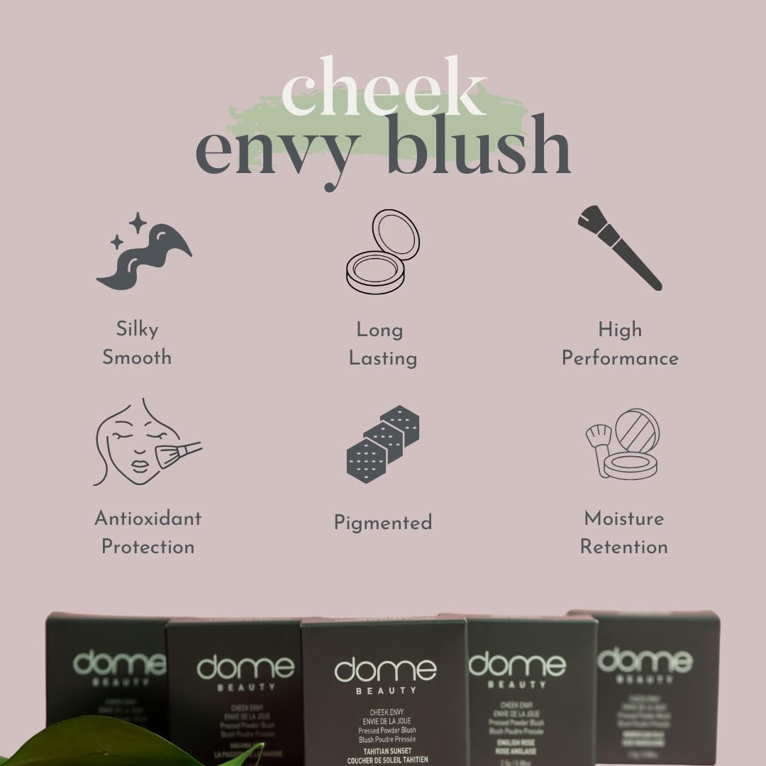 Cheek Envy Blush - Long-Lasting, Buildable Makeup Infused with Vitamins | Tahitian Sunset 0.88 oz