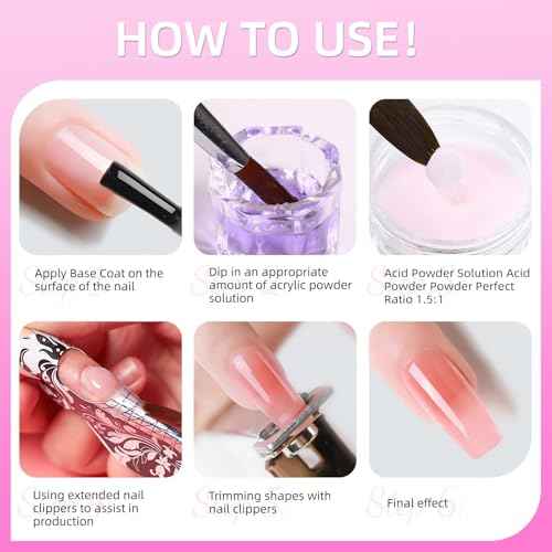 Acrylic Nail Kit with Drill & U V Light - Complete Starter Set for Beginners With Everything